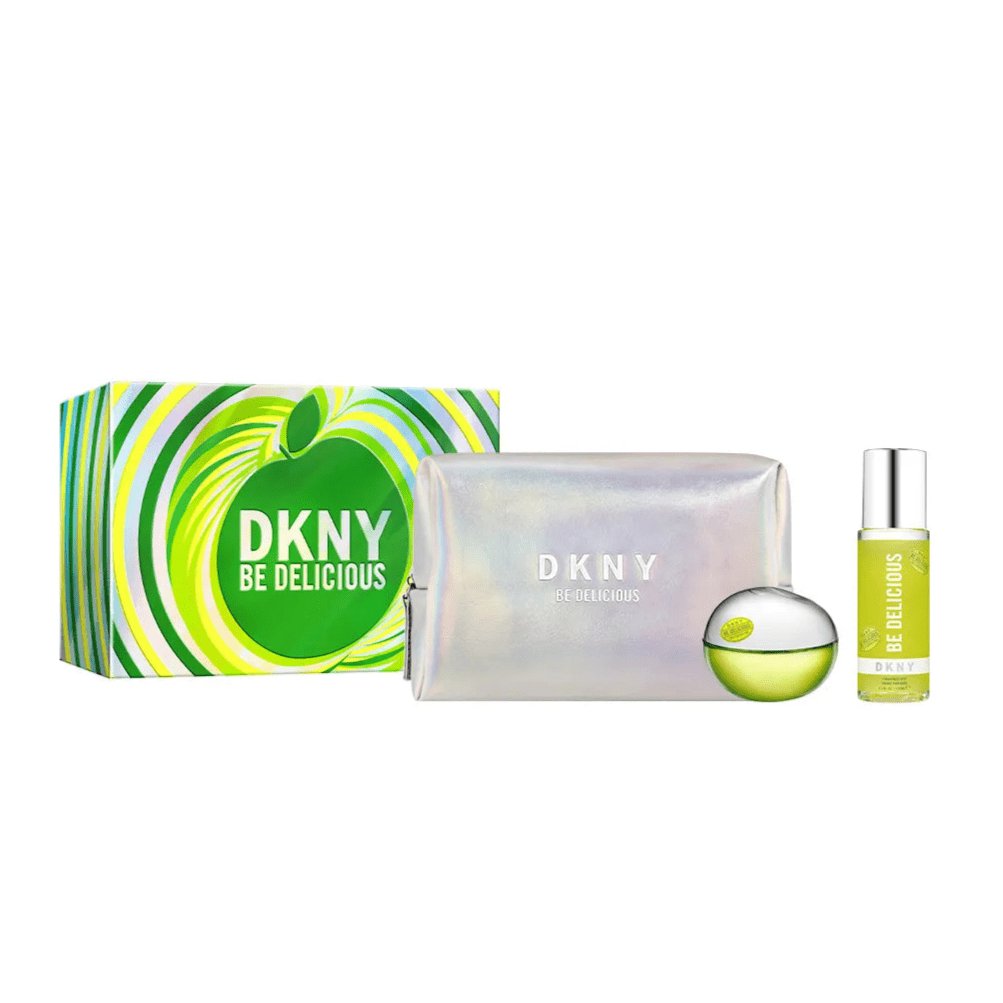 Donna Karan Be Delicious EDP Set with Body Mist and Pouch for Women | My Perfume Shop