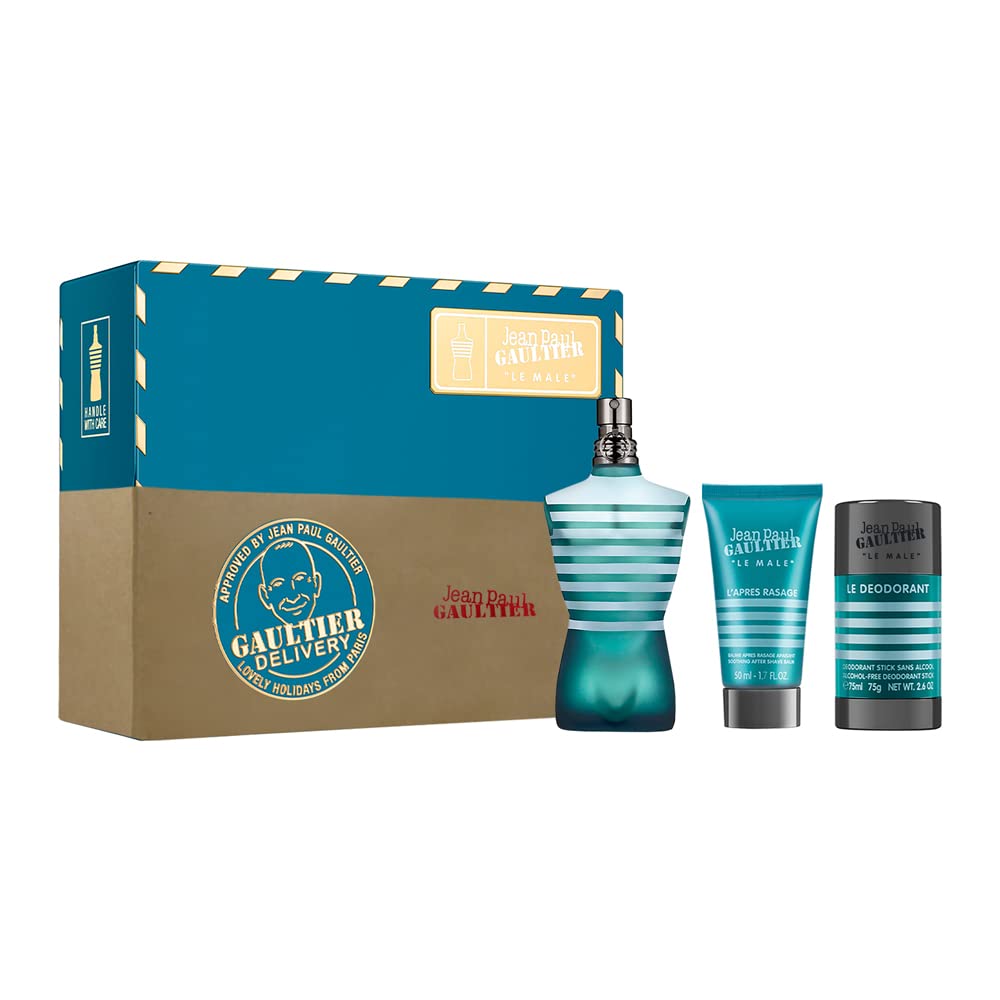 Jean Paul Gaultier Le Male EDT Aftershave Balm Set for Men | My Perfume Shop