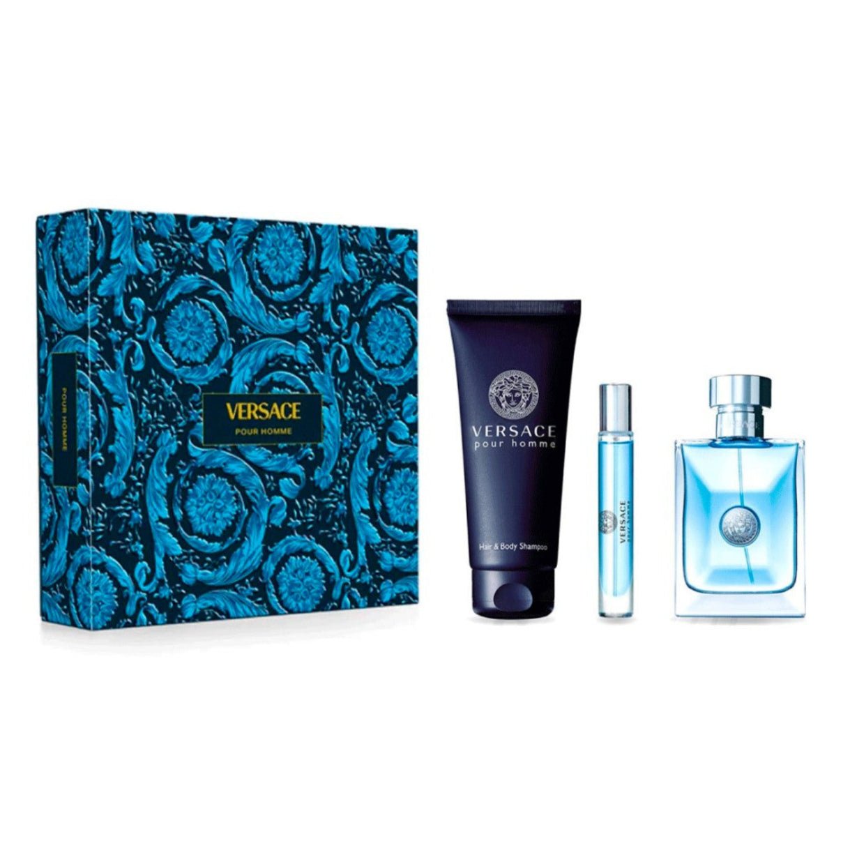 Versace Pour Homme EDT Hair & Body Shampoo Set for Men | My Perfume Shop